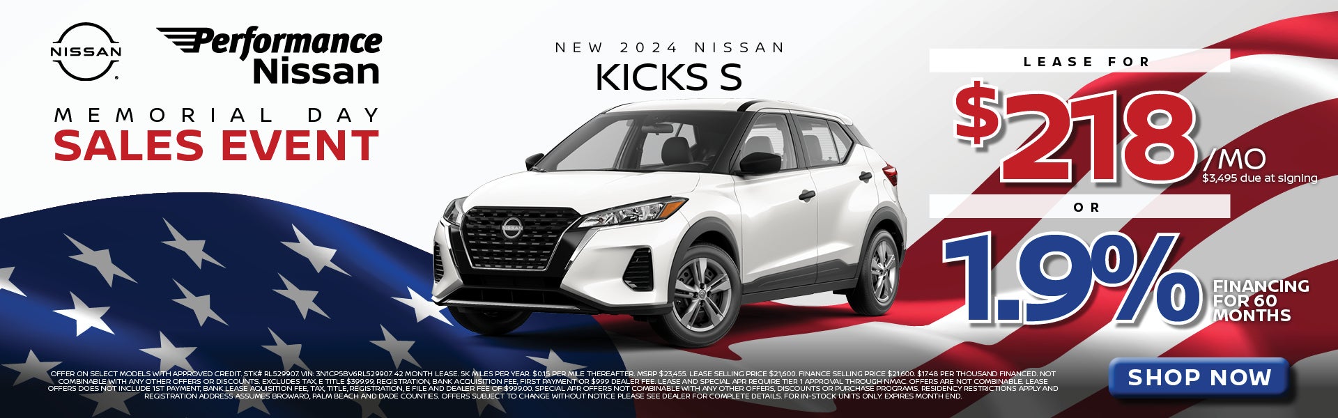 Memorial Day Sales Event 2024 Nissan Kicks