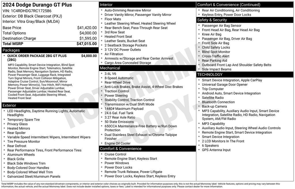 2024 Dodge Durango GT Plus