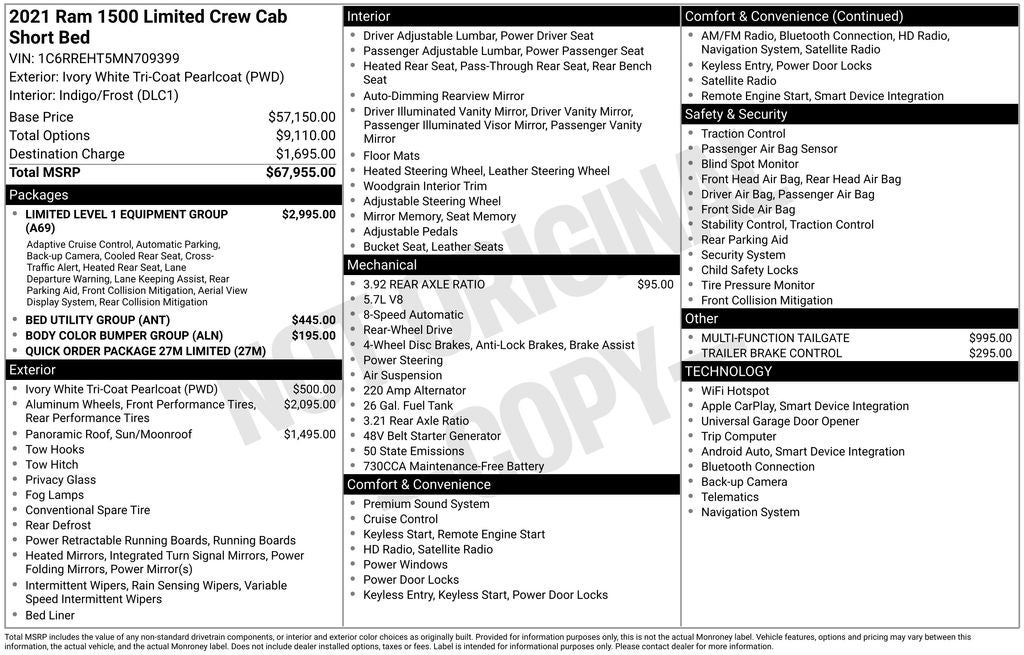 2021 RAM 1500 Limited
