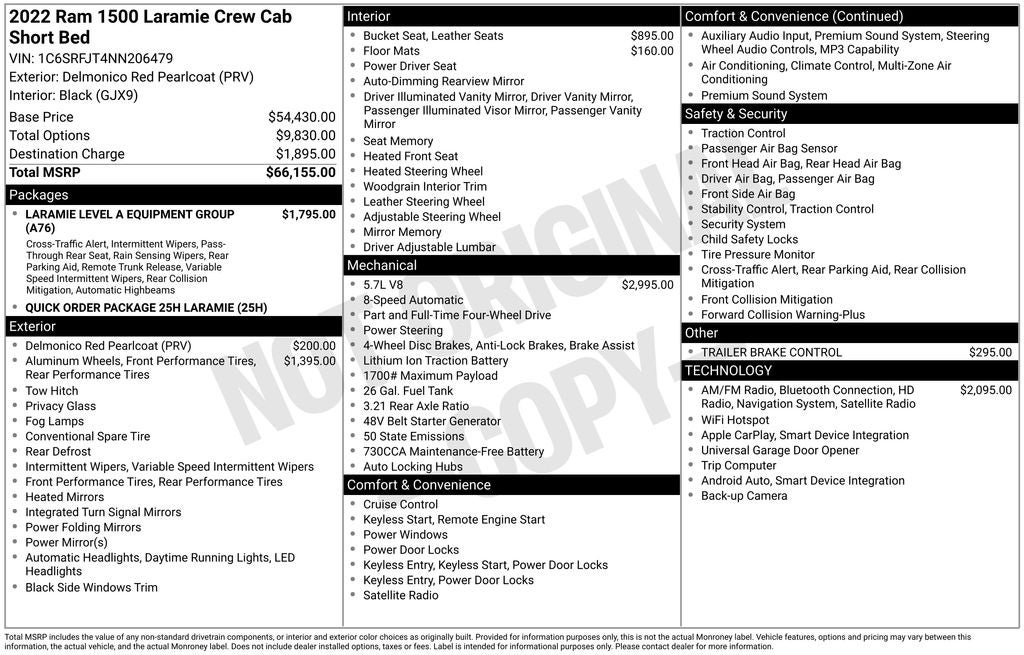 2022 RAM 1500 Laramie 4WD