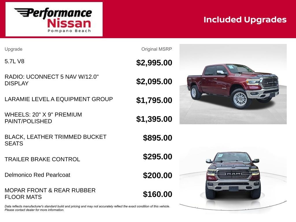 2022 RAM 1500 Laramie 4WD LIFTED