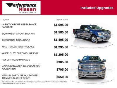 2019 Ford F-150 Lariat 4X4 W/PANO ROOF