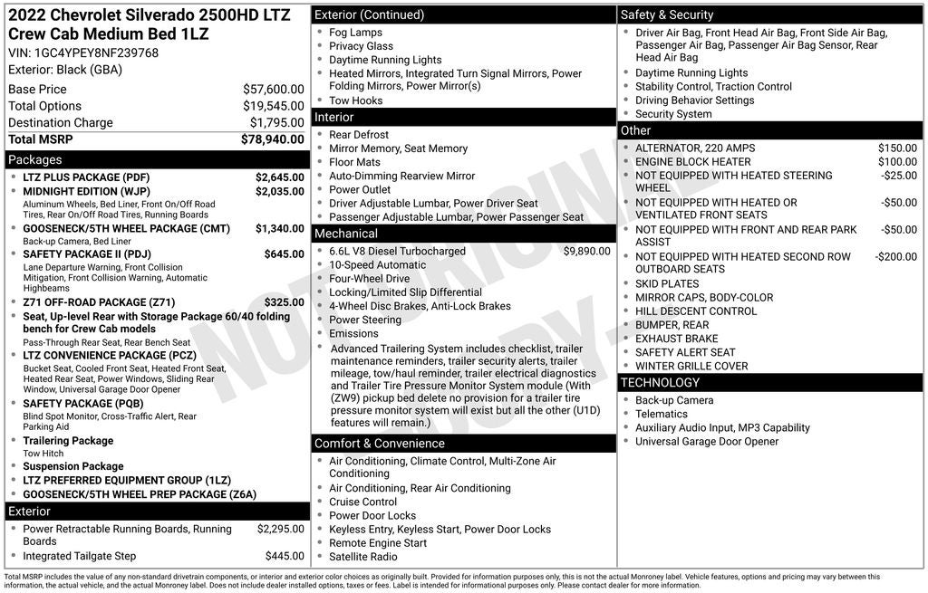2022 Chevrolet Silverado 2500HD LTZ