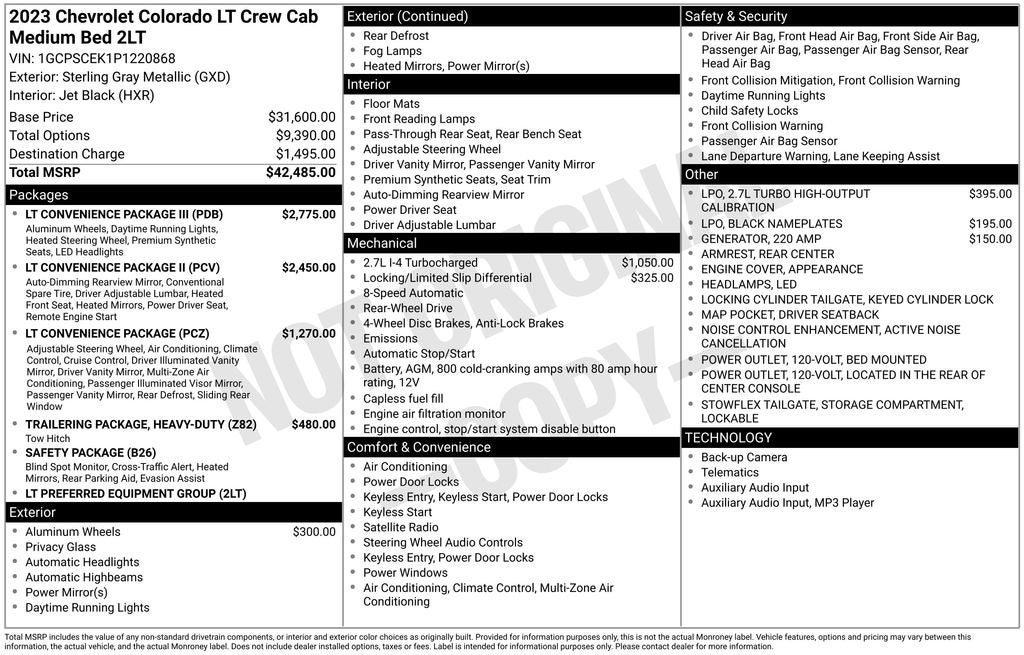 2023 Chevrolet Colorado LT