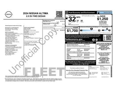 2024 Nissan Altima 2.5 SV