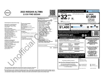 2023 Nissan Altima 2.5 SV w/Premium Package