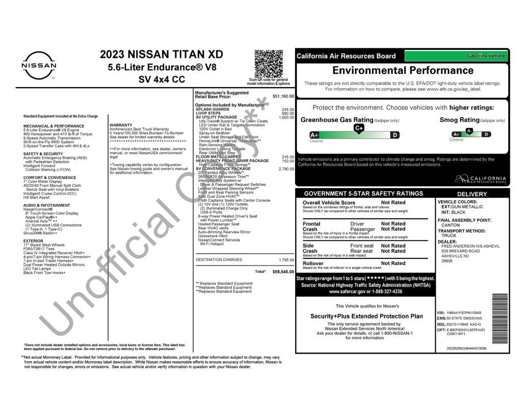 2023 Nissan Titan XD SV w/Convenience Pkg