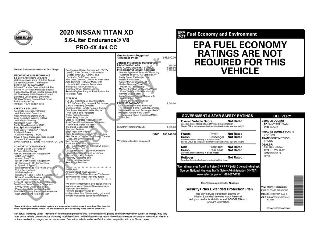 2020 Nissan Titan XD PRO-4X