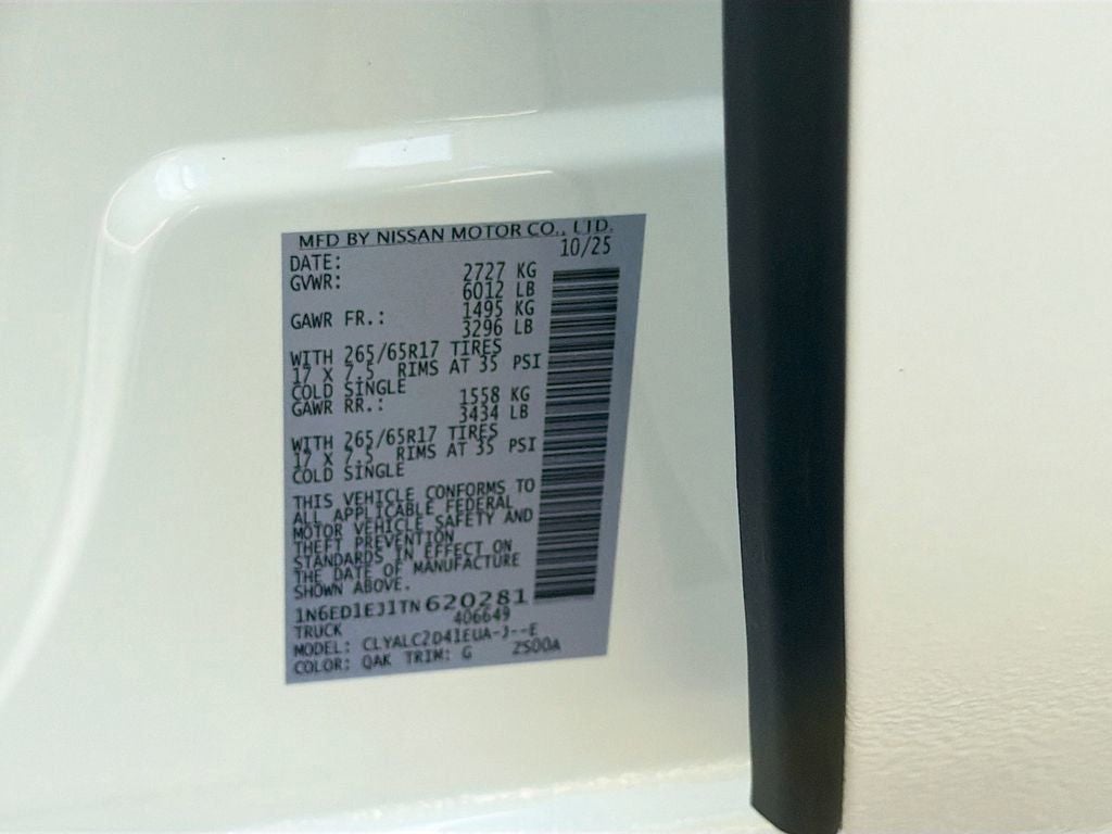 2026 Nissan Frontier SV