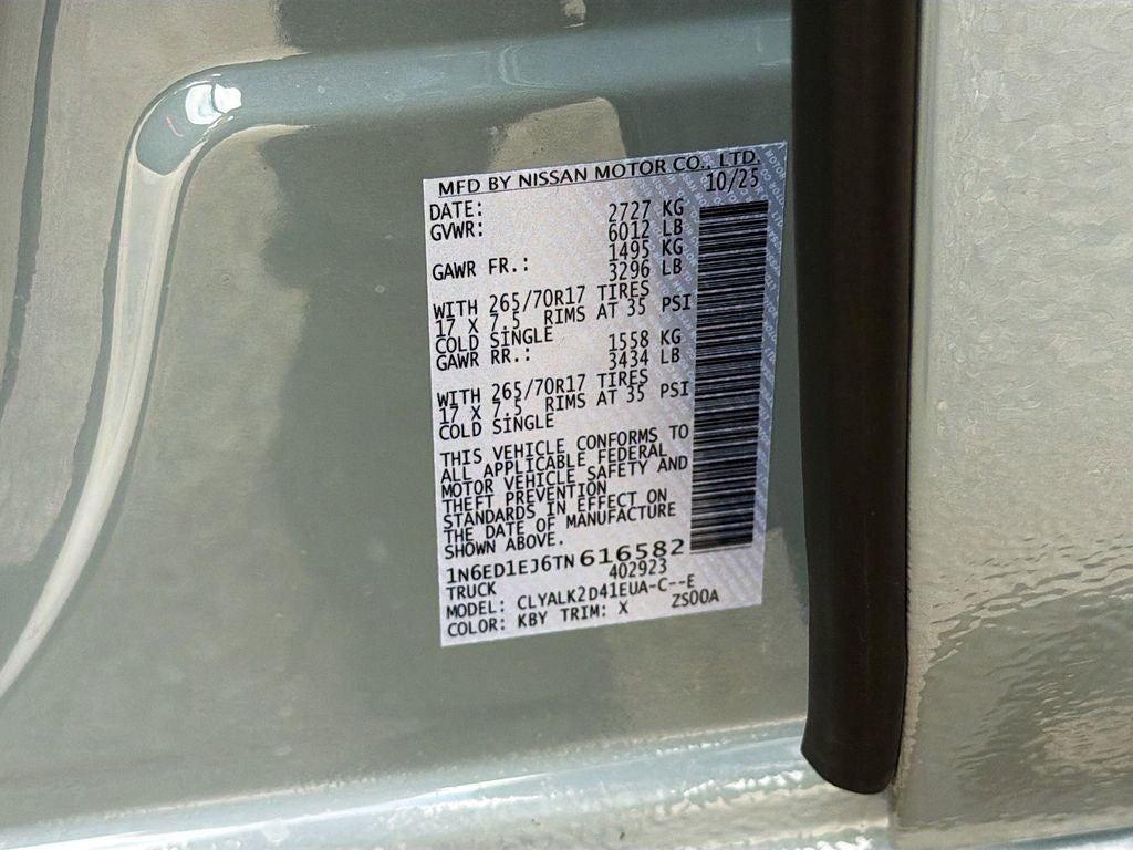 2026 Nissan Frontier PRO-X CONVENIENCE