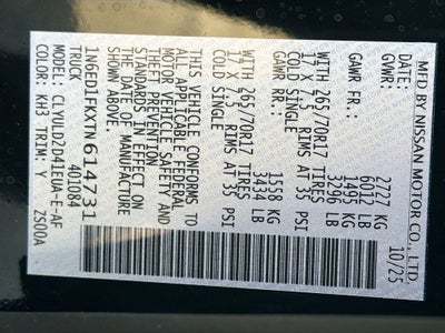 2026 Nissan Frontier PRO-4X