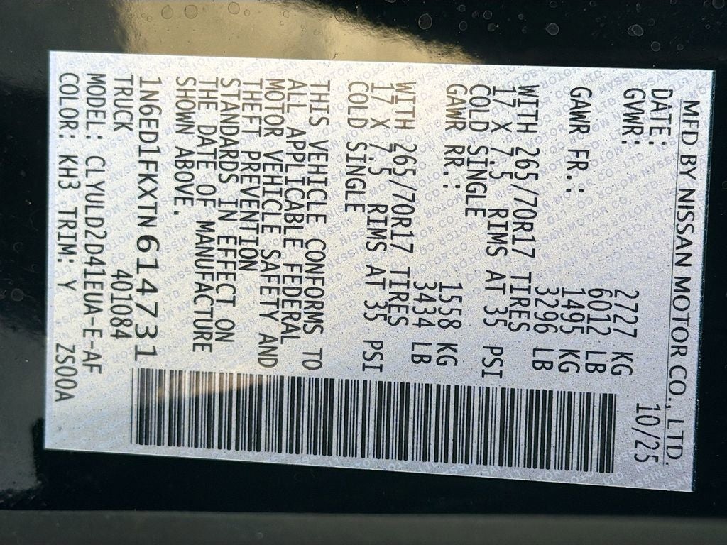 2026 Nissan Frontier PRO-4X