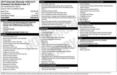 2019 Chevrolet Silverado 1500 LD LT