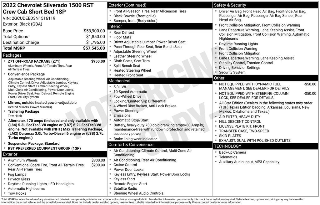 2022 Chevrolet Silverado 1500 RST