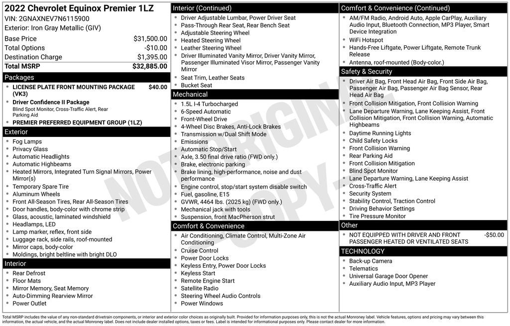 2022 Chevrolet Equinox Premier