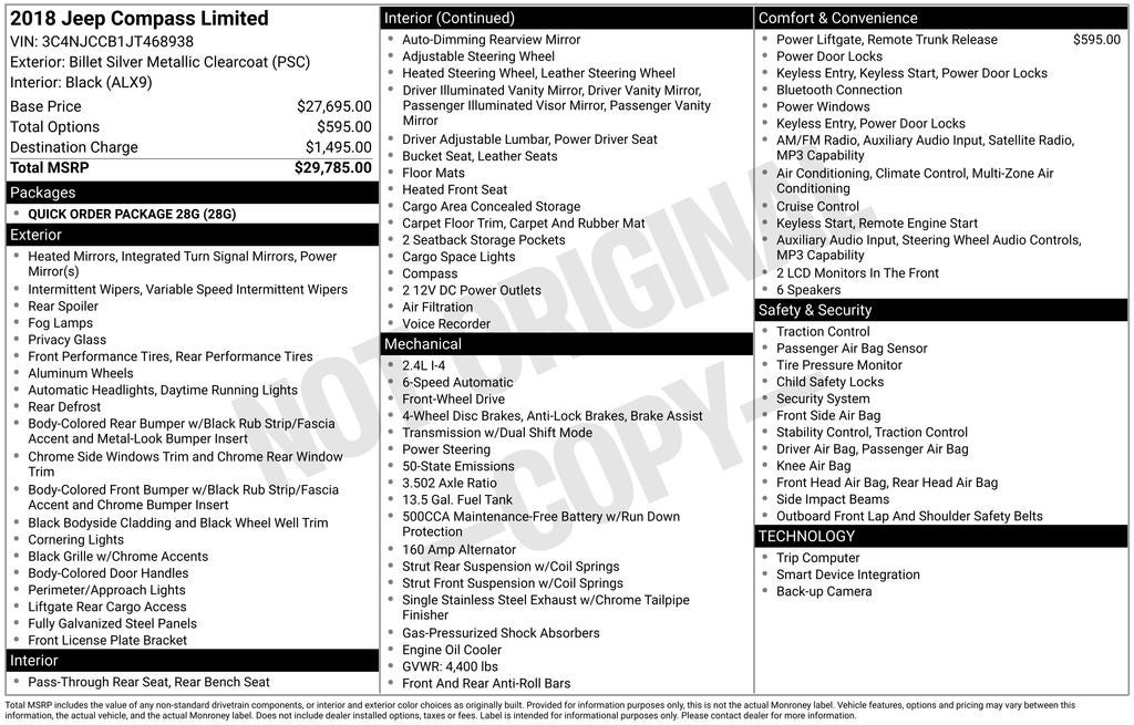 2018 Jeep Compass Limited