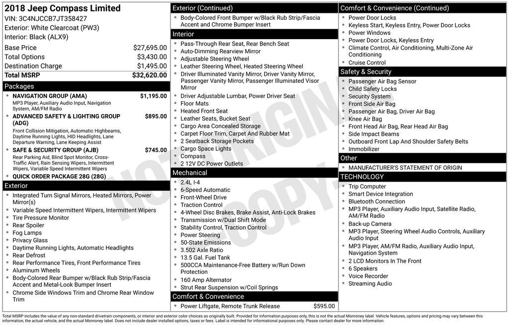 2018 Jeep Compass Limited