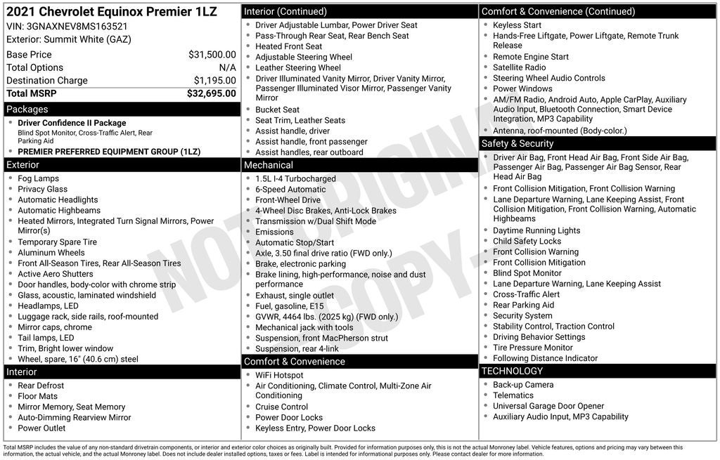 2021 Chevrolet Equinox Premier