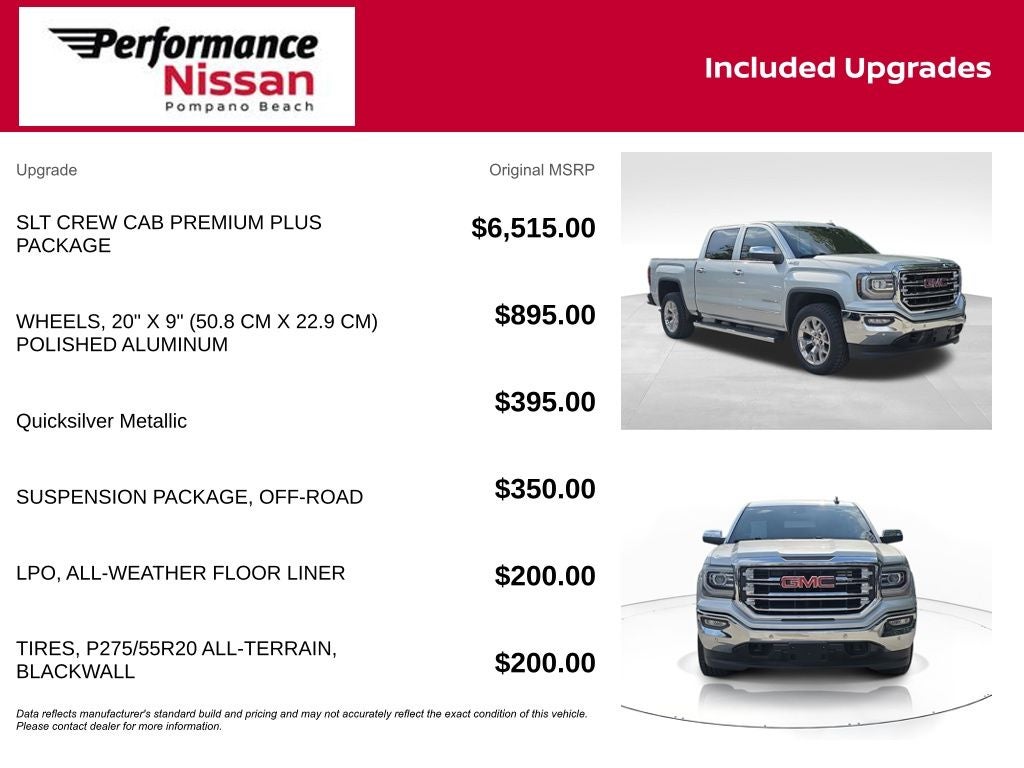 2018 GMC Sierra 1500 SLT 4WD