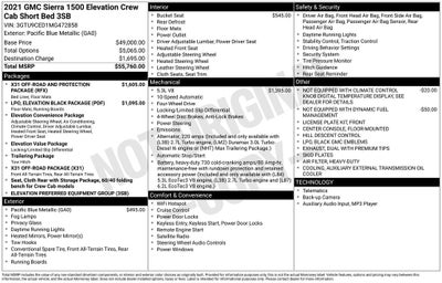 2021 GMC Sierra 1500 Elevation 4WD