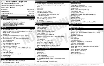 2022 BMW 2 Series 230i