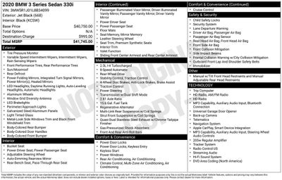 2020 BMW 3 Series 330i