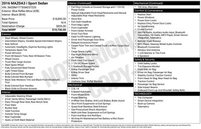 2016 Mazda Mazda3 i Sport