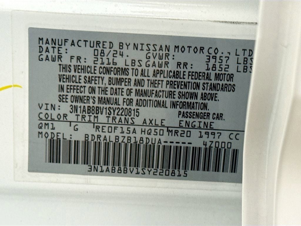 2025 Nissan Sentra S