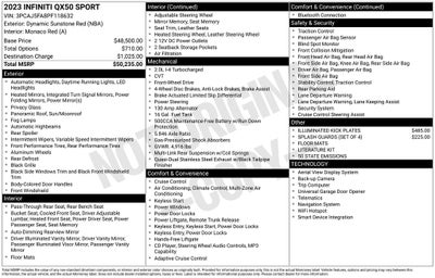 2023 INFINITI QX50 SPORT