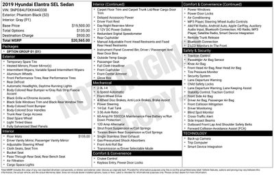 2019 Hyundai Elantra SEL