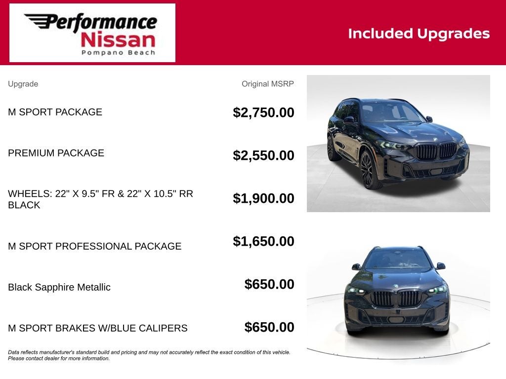 2024 BMW X5 sDrive40i M Sport Professional