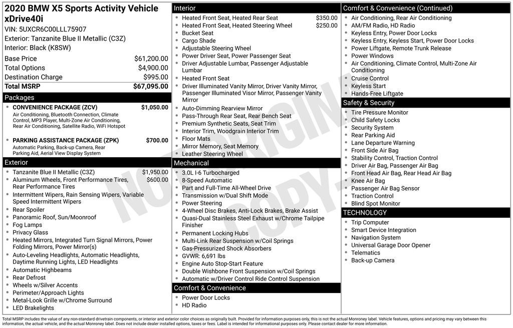 2020 BMW X5 xDrive40i