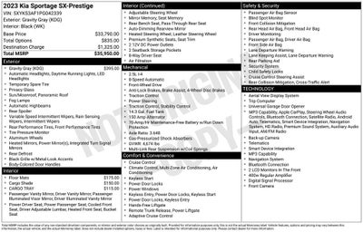 2023 Kia Sportage SX-Prestige
