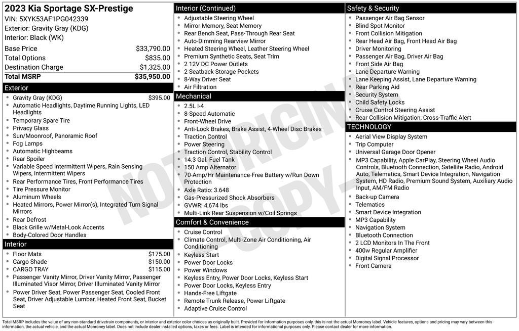 2023 Kia Sportage SX-Prestige