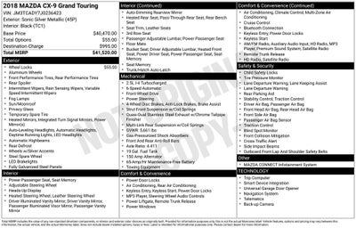 2018 Mazda Mazda CX-9 Grand Touring