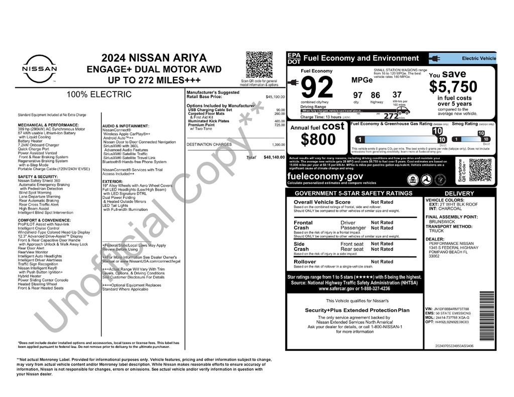 2024 Nissan Ariya ENGAGE+ e-4ORCE AWD