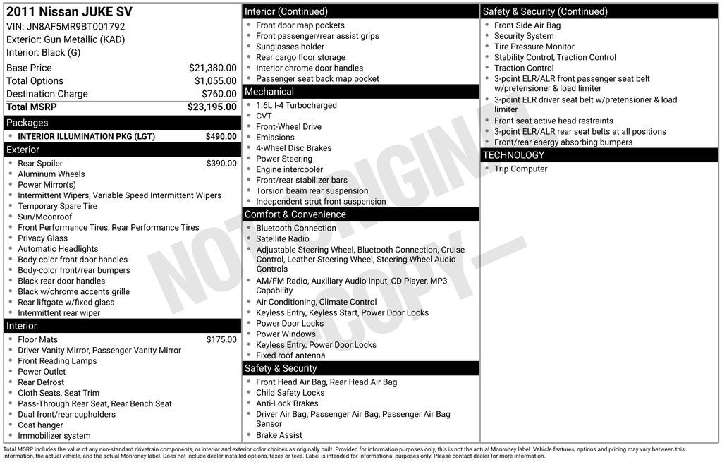 2011 Nissan Juke SV