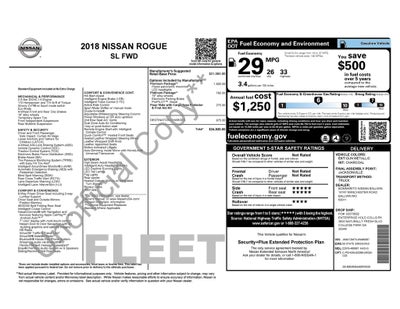 2018 Nissan Rogue SL w/Premium Platinum Package