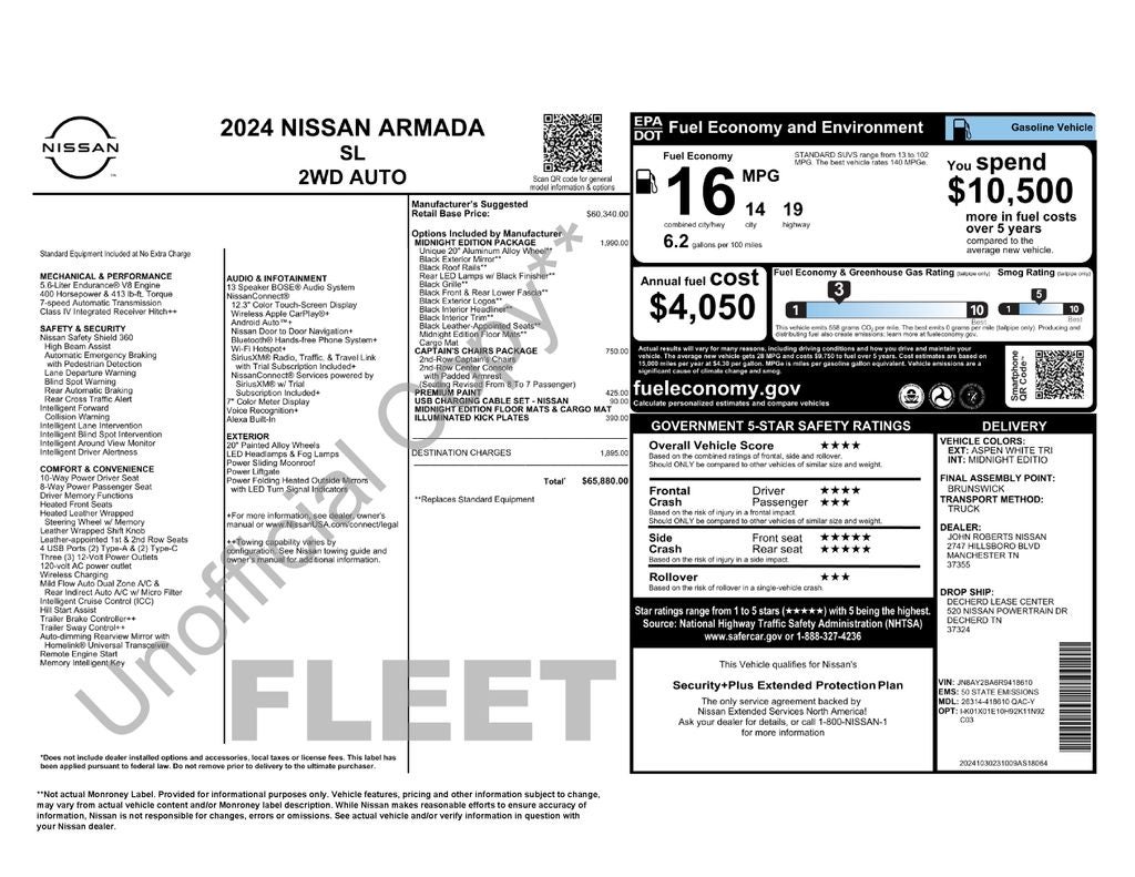 2024 Nissan Armada SL