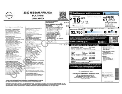 2022 Nissan Armada Platinum