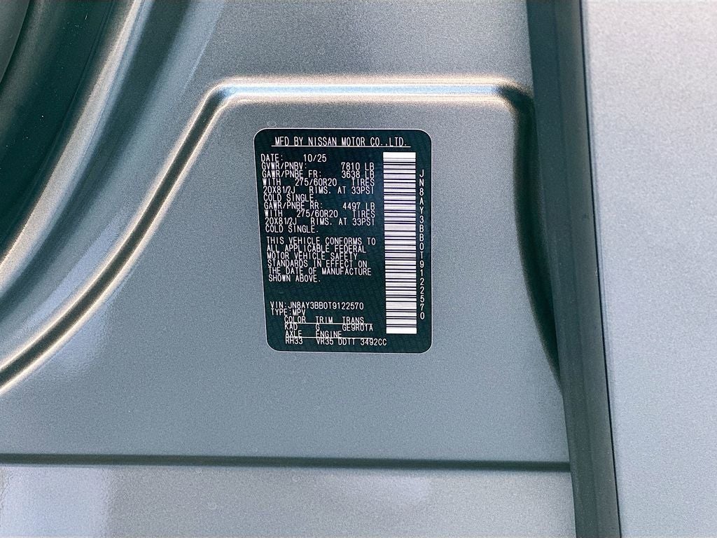 2026 Nissan Armada SL Captains Chairs