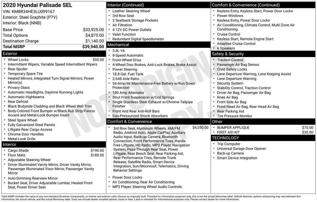 2020 Hyundai Palisade SEL
