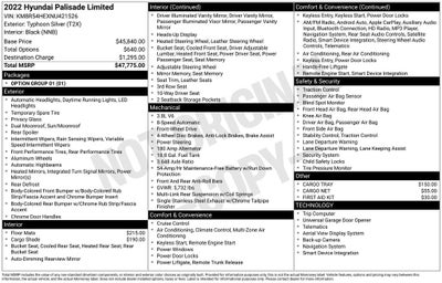 2022 Hyundai Palisade Limited