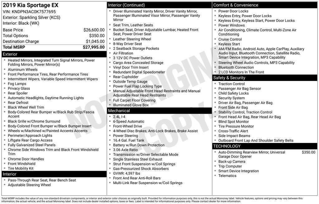 2019 Kia Sportage EX