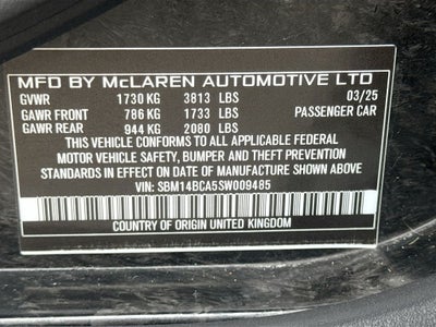 2025 McLaren 750S SPIDER