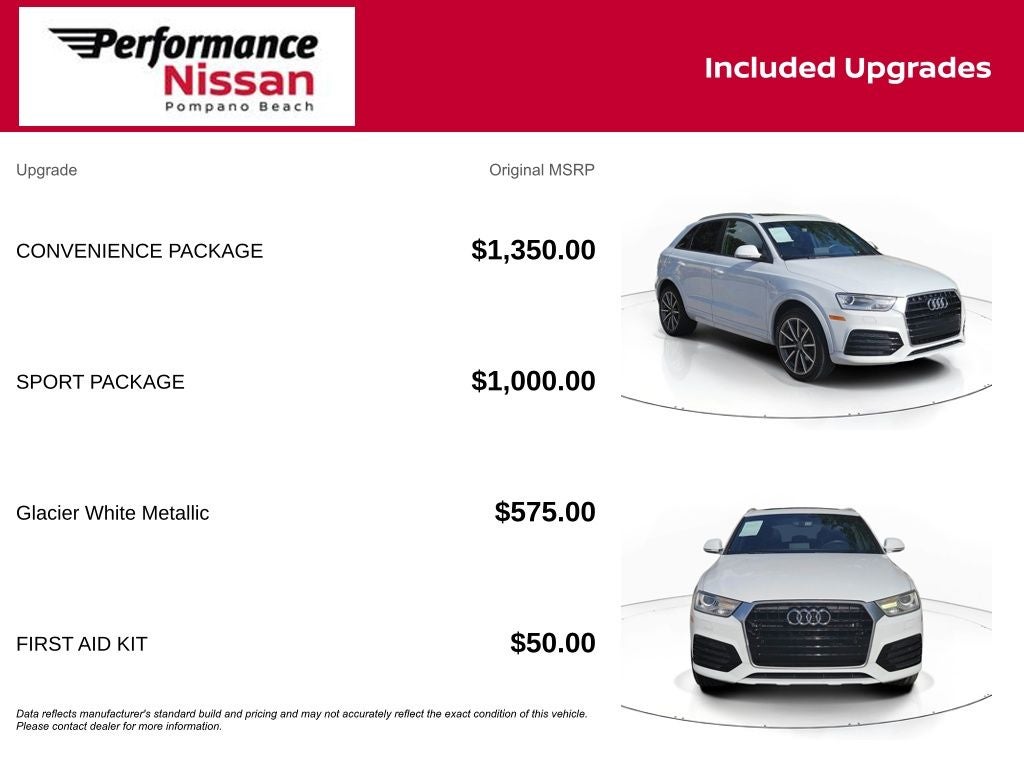 2018 Audi Q3 2.0T Premium Pano Roof