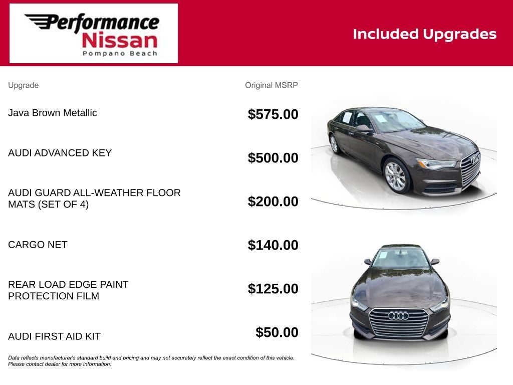 2017 Audi A6 2.0T Premium FrontTrak