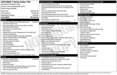 2020 BMW 7 Series 740i