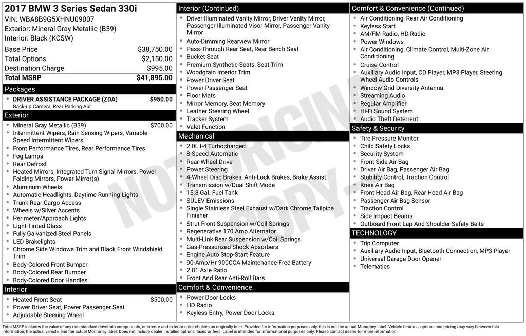 2017 BMW 3 Series 330i