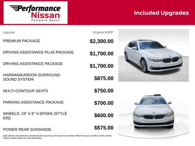 2018 BMW 5 Series 540i w/PREMIUM PACKAGE